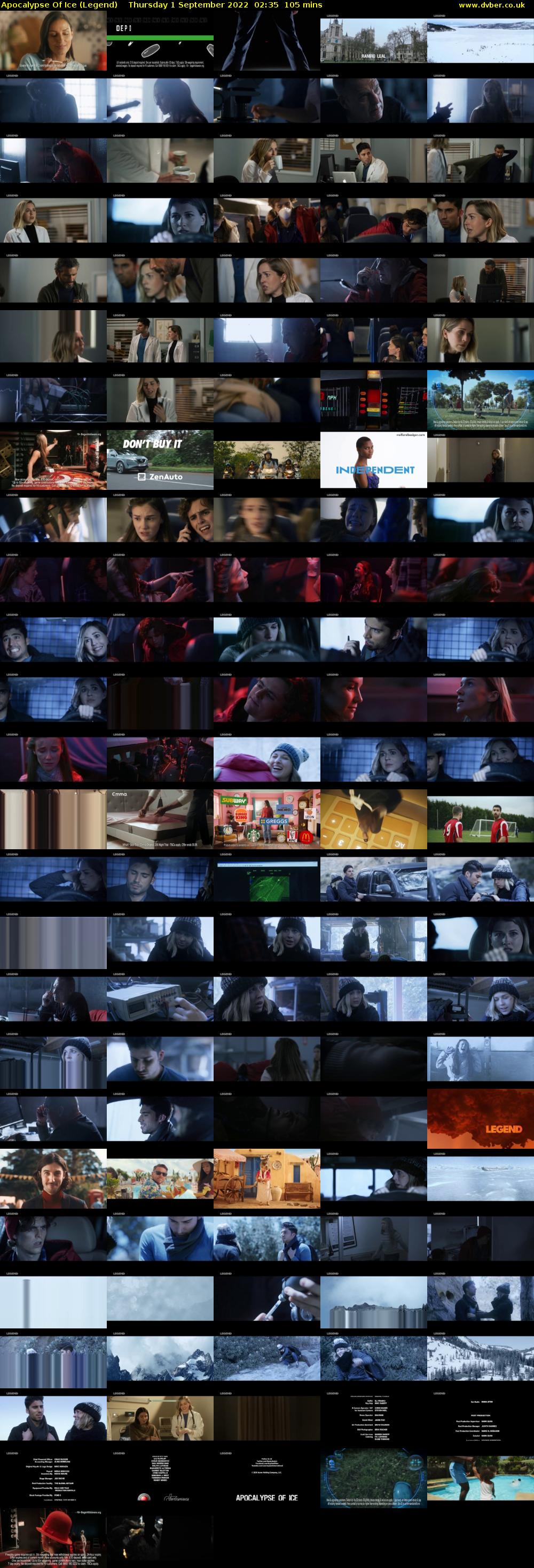 Apocalypse Of Ice (Legend) Thursday 1 September 2022 02:35 - 04:20