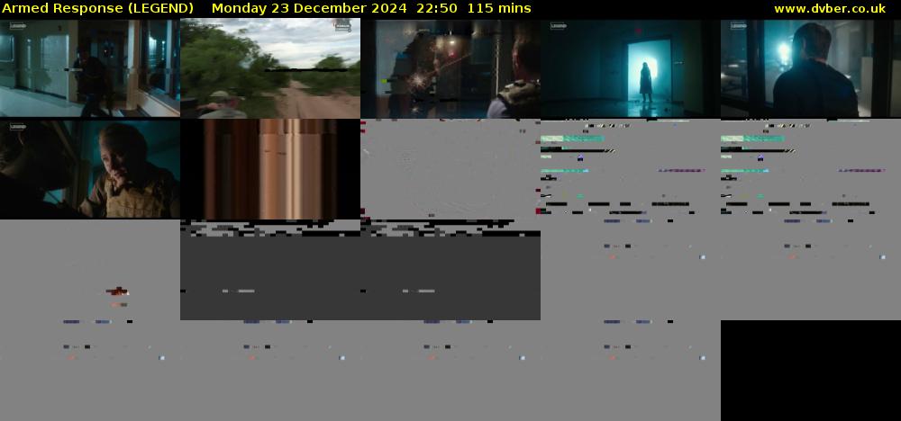 Armed Response (LEGEND) Monday 23 December 2024 22:50 - 00:45