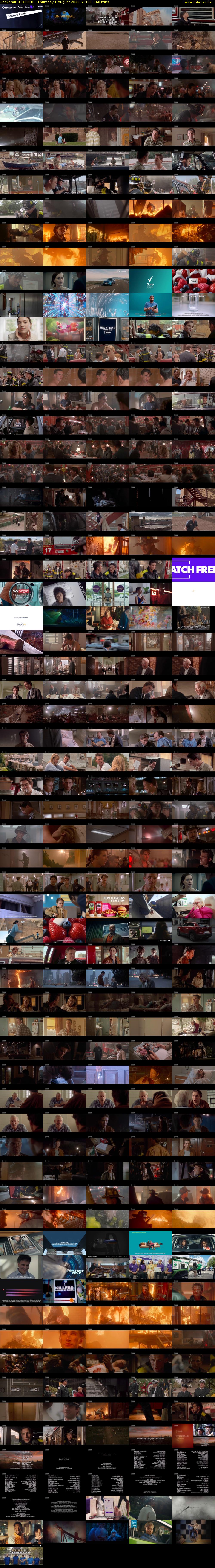 Backdraft (LEGEND) Thursday 1 August 2024 21:00 - 23:40