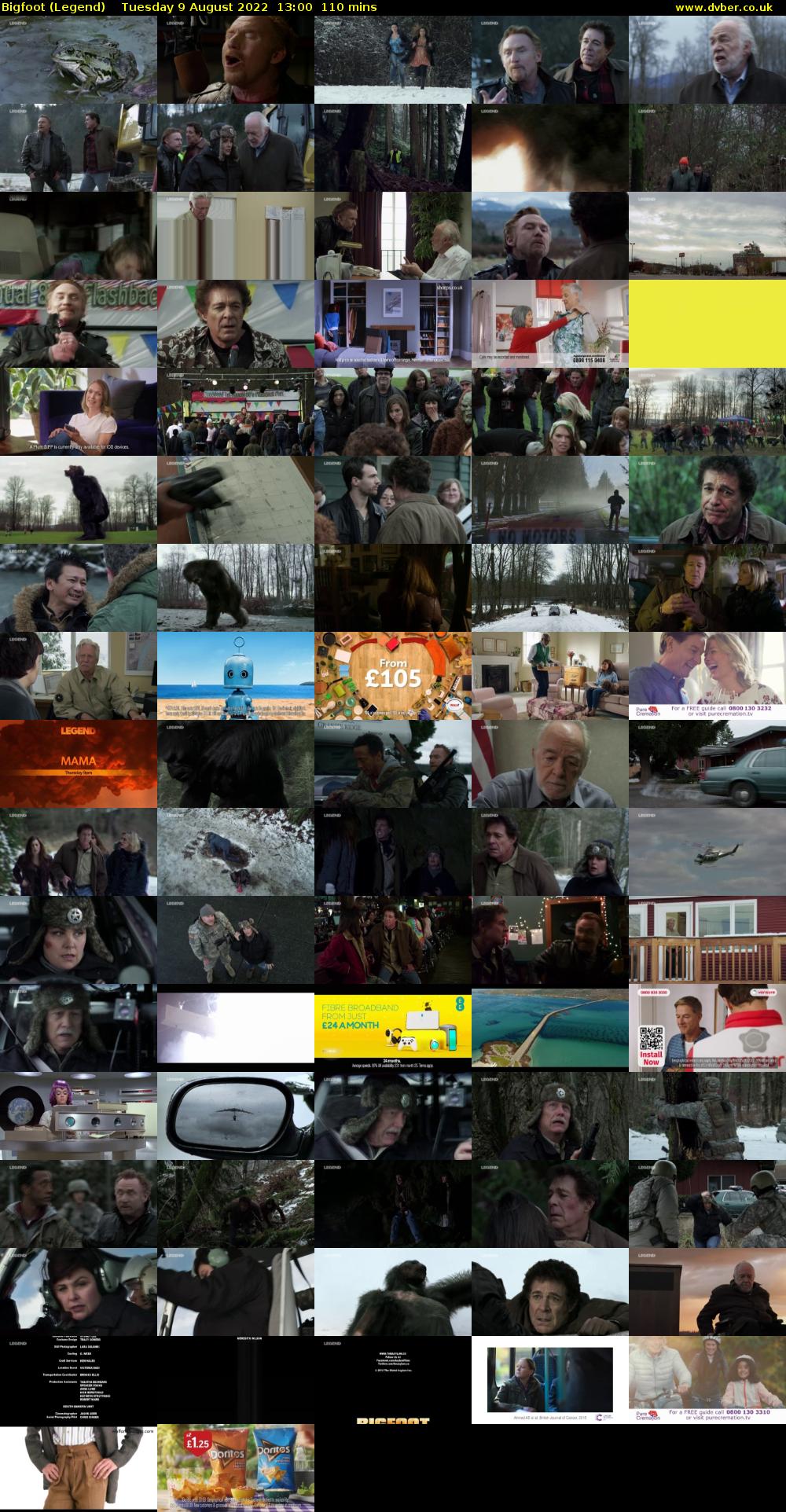 Bigfoot (Legend) Tuesday 9 August 2022 13:00 - 14:50