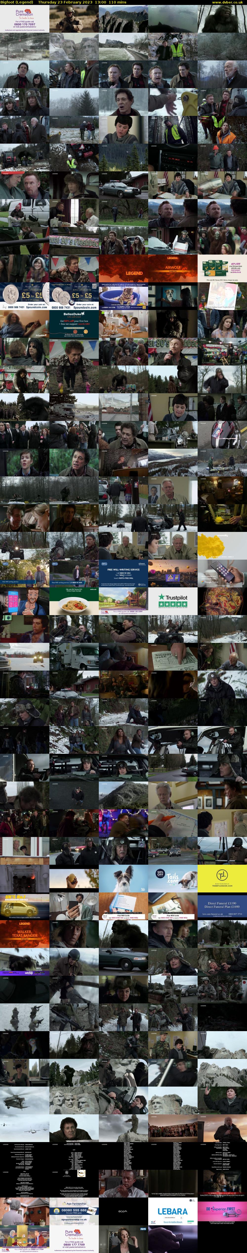 Bigfoot (Legend) Thursday 23 February 2023 13:00 - 14:50