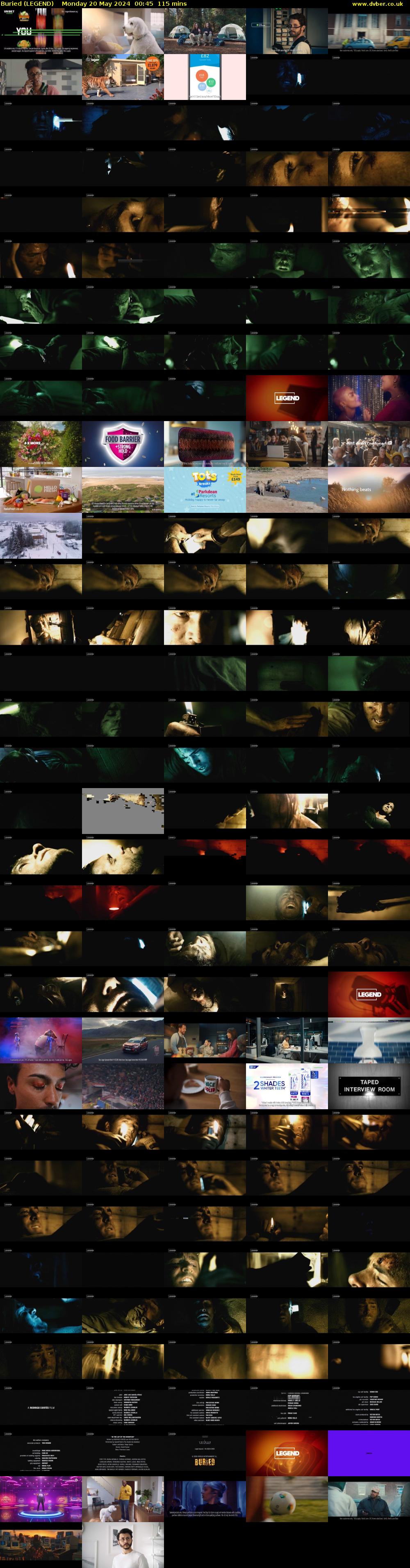 Buried (LEGEND) Monday 20 May 2024 00:45 - 02:40