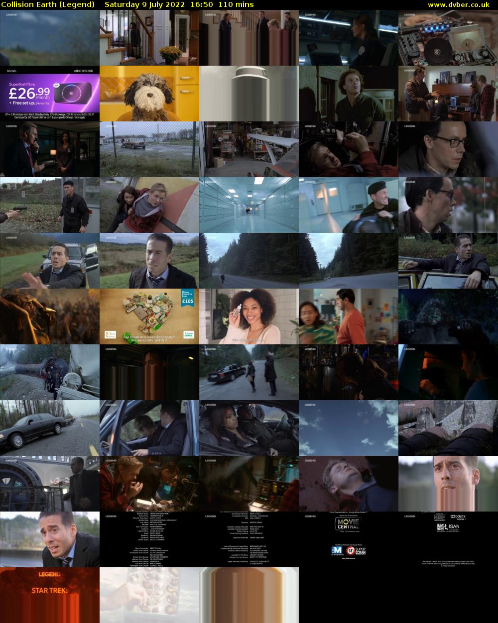 Collision Earth (Legend) Saturday 9 July 2022 16:50 - 18:40