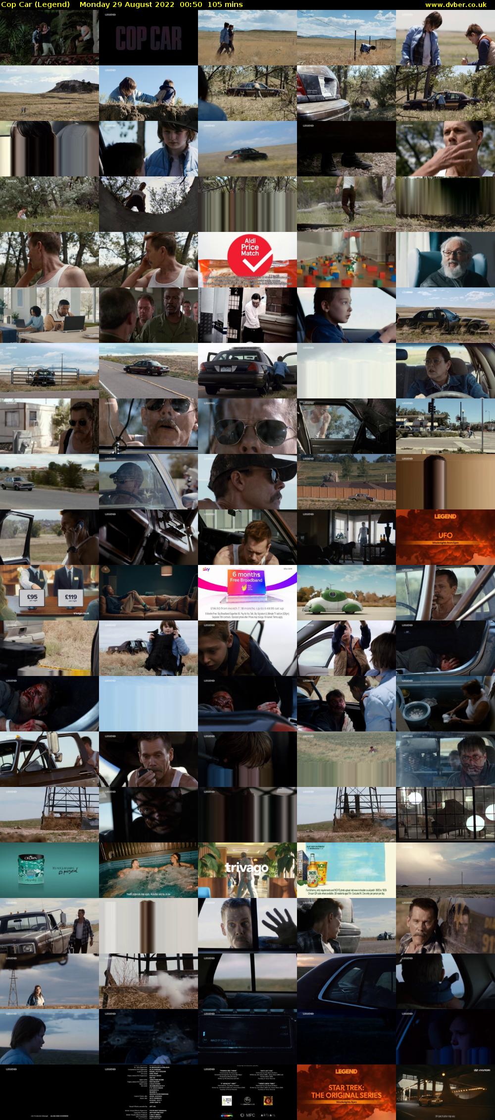 Cop Car (Legend) Monday 29 August 2022 00:50 - 02:35