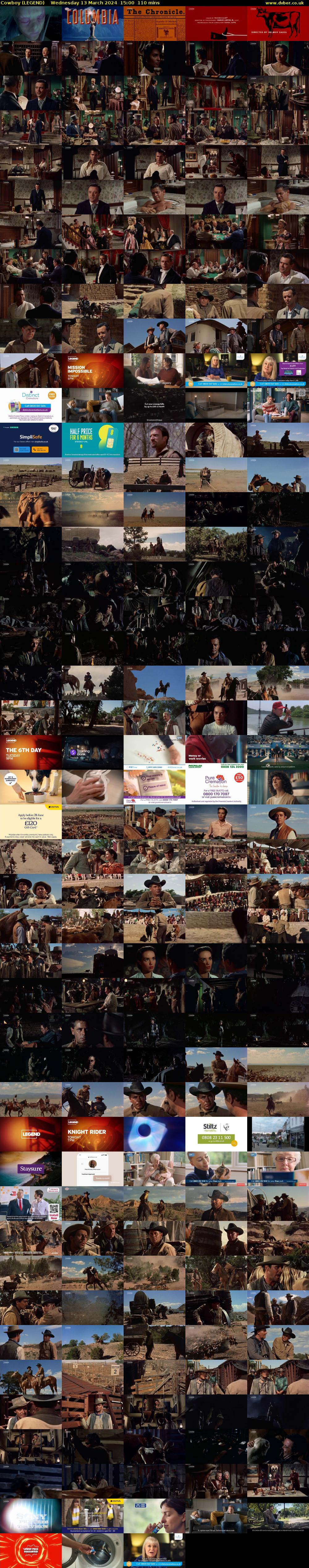 Cowboy (LEGEND) Wednesday 13 March 2024 15:00 - 16:50