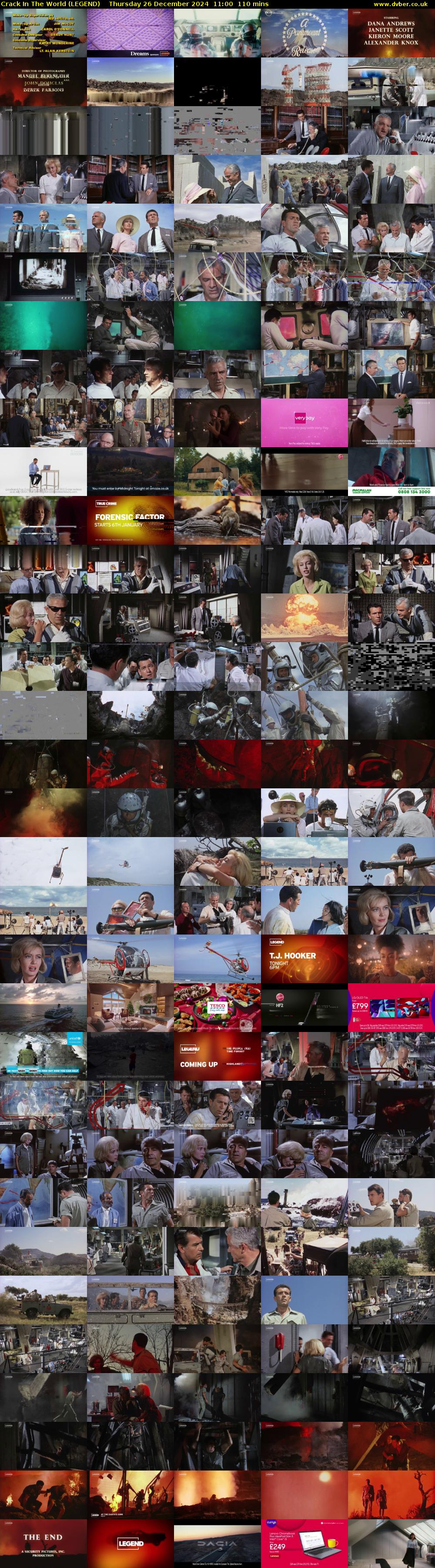 Crack In The World (LEGEND) Thursday 26 December 2024 11:00 - 12:50