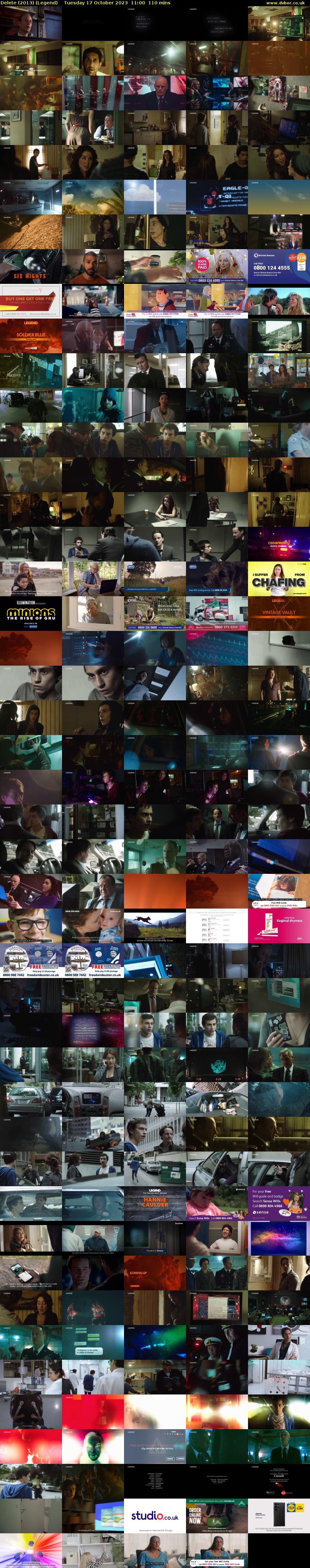 Delete (2013) (Legend) Tuesday 17 October 2023 11:00 - 12:50