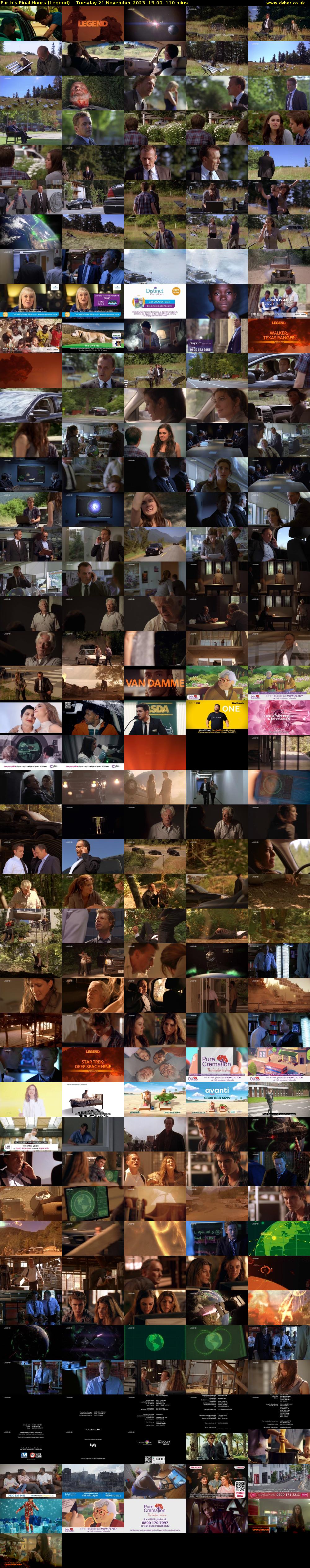 Earth's Final Hours (Legend) Tuesday 21 November 2023 15:00 - 16:50