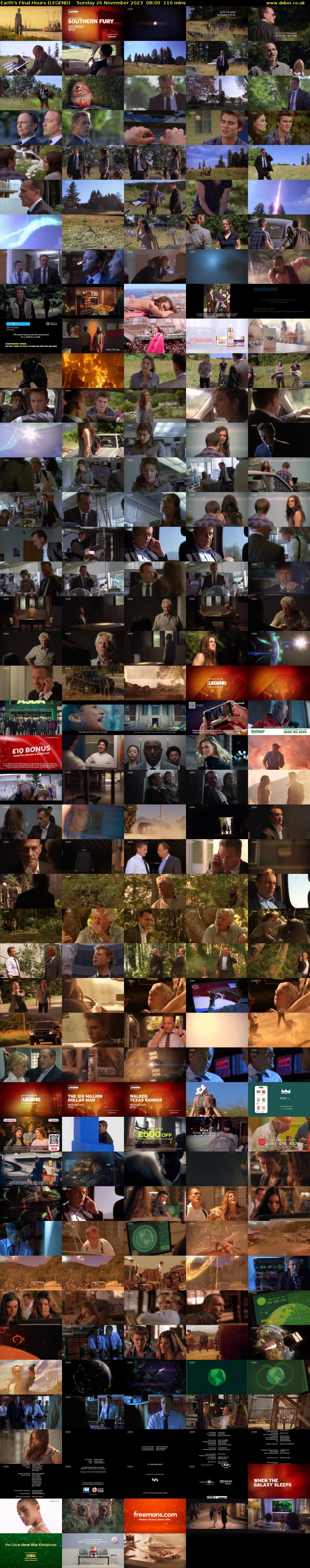 Earth's Final Hours (LEGEND) Sunday 26 November 2023 08:00 - 09:50