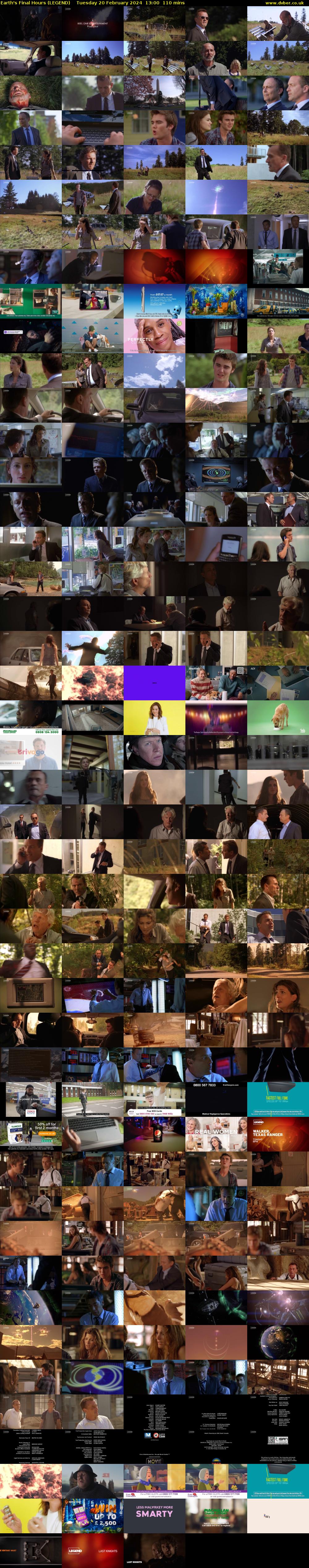 Earth's Final Hours (LEGEND) Tuesday 20 February 2024 13:00 - 14:50