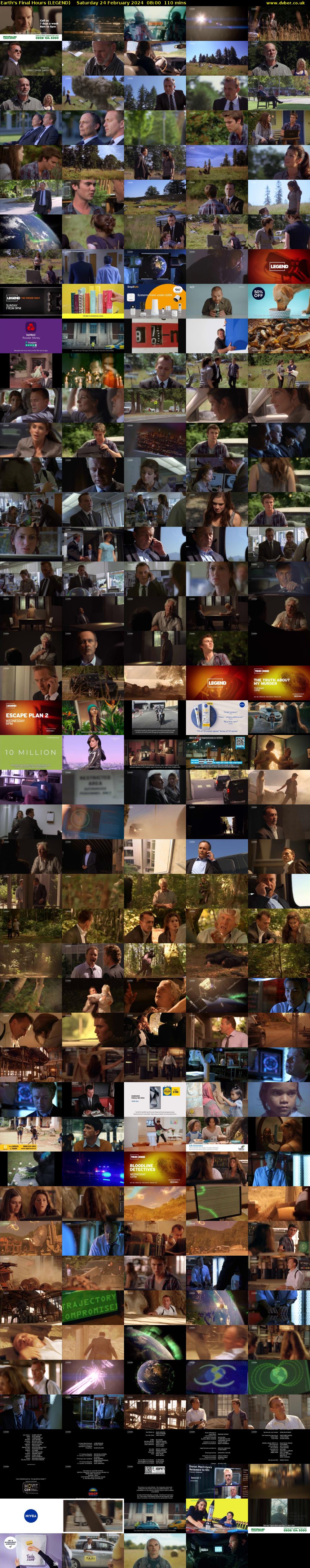 Earth's Final Hours (LEGEND) Saturday 24 February 2024 08:00 - 09:50