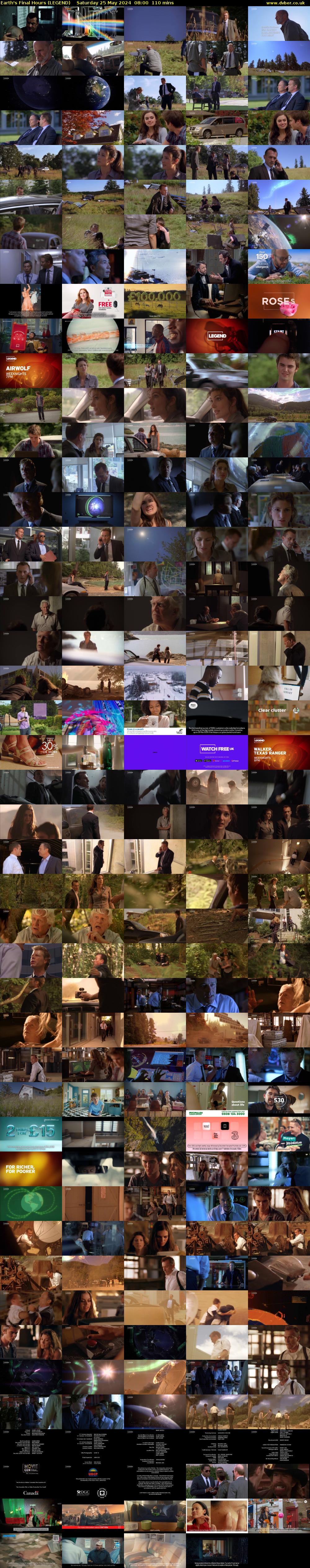 Earth's Final Hours (LEGEND) Saturday 25 May 2024 08:00 - 09:50