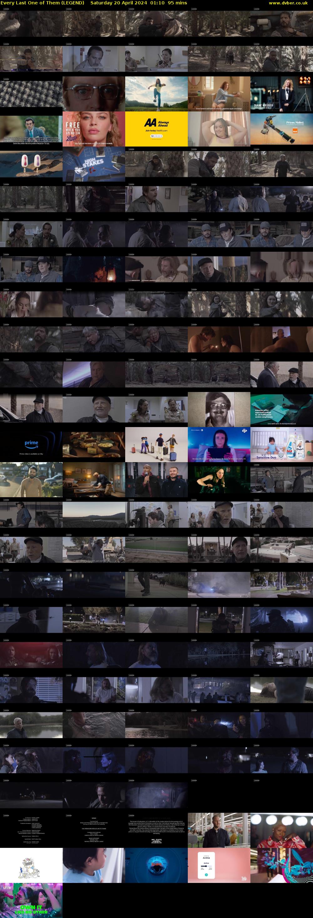 Every Last One of Them (LEGEND) Saturday 20 April 2024 01:10 - 02:45
