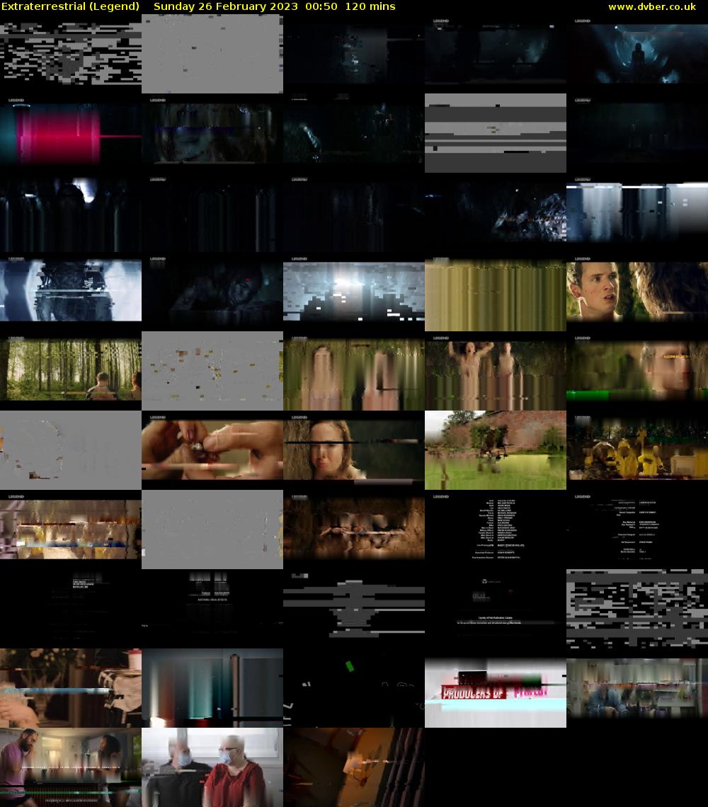 Extraterrestrial (Legend) Sunday 26 February 2023 00:50 - 02:50
