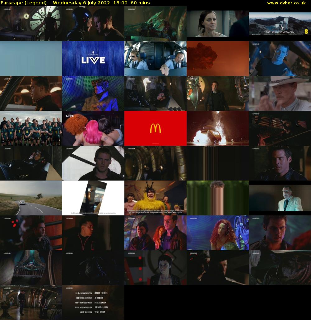 Farscape (Legend) Wednesday 6 July 2022 18:00 - 19:00