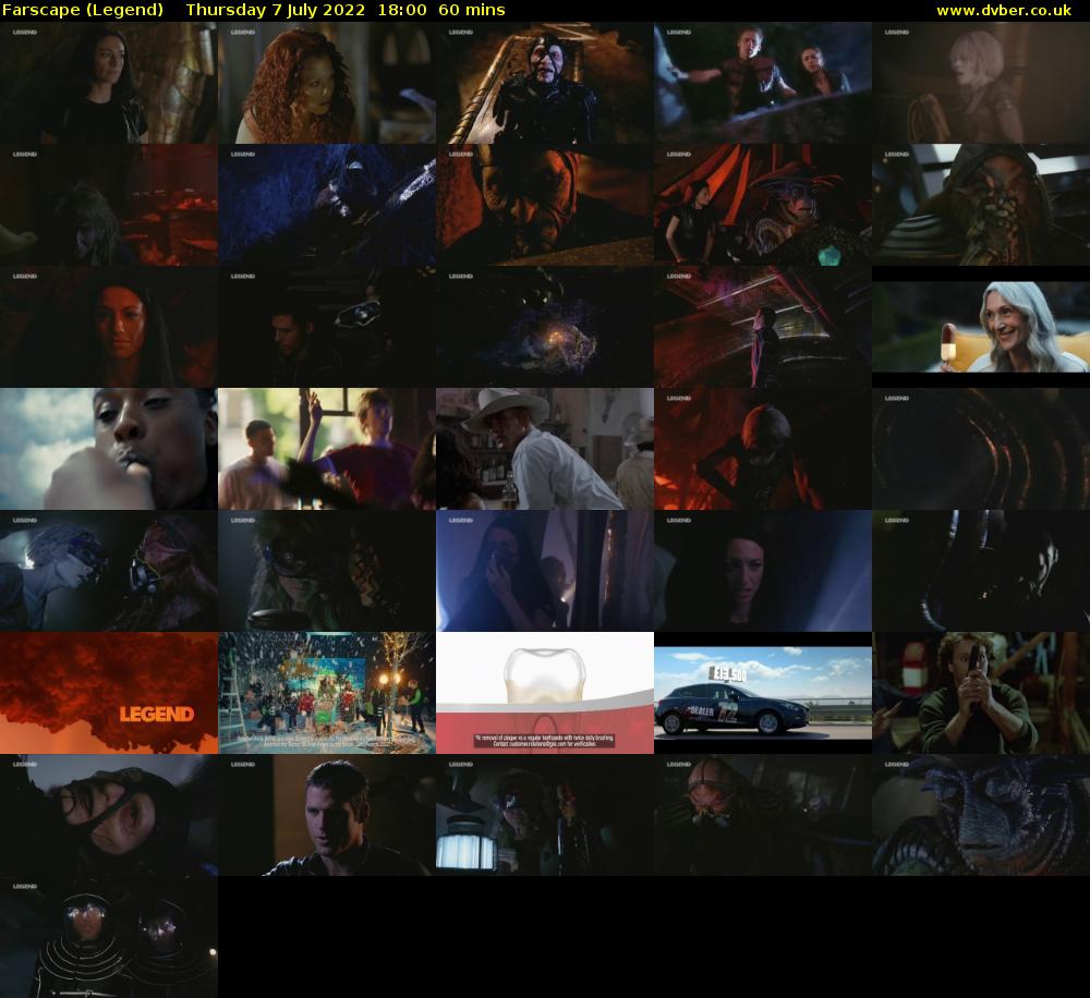 Farscape (Legend) Thursday 7 July 2022 18:00 - 19:00