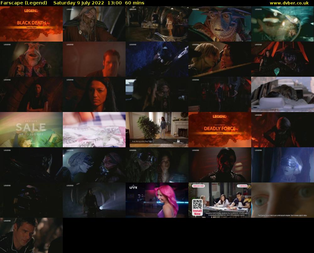 Farscape (Legend) Saturday 9 July 2022 13:00 - 14:00