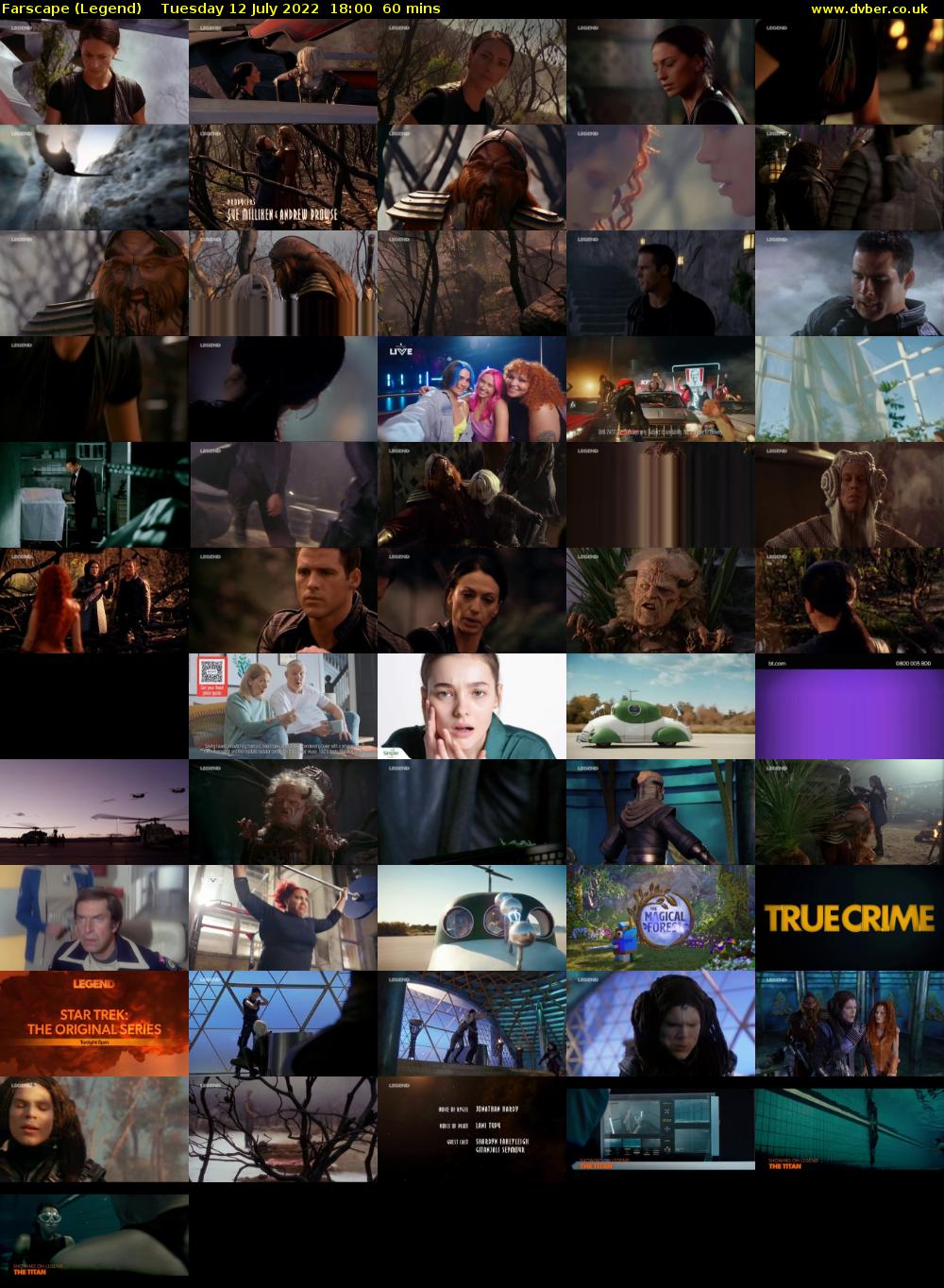Farscape (Legend) Tuesday 12 July 2022 18:00 - 19:00