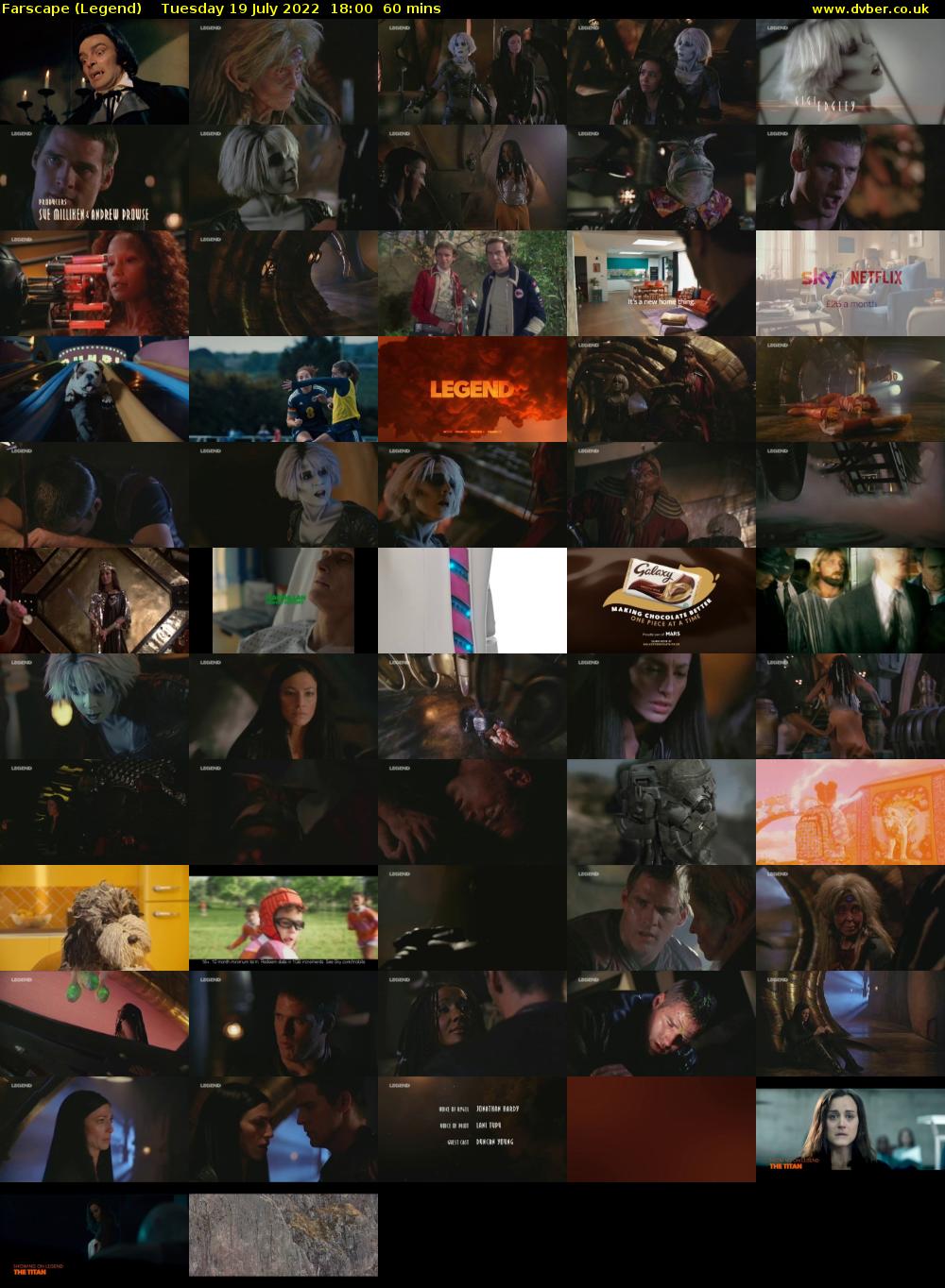 Farscape (Legend) Tuesday 19 July 2022 18:00 - 19:00