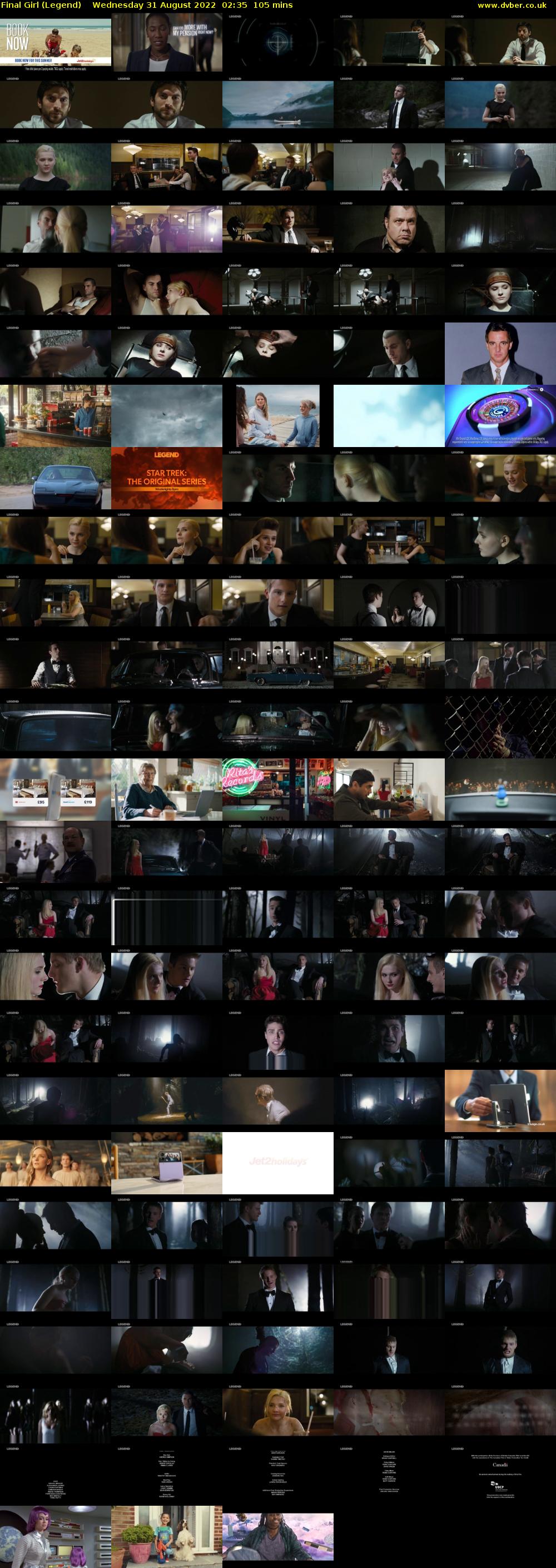 Final Girl (Legend) Wednesday 31 August 2022 02:35 - 04:20