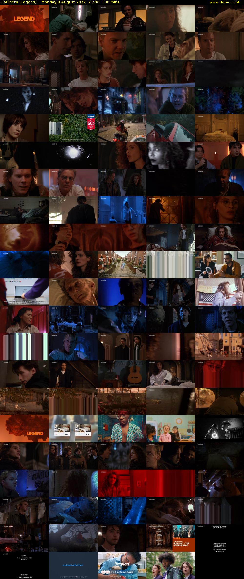 Flatliners (Legend) Monday 8 August 2022 21:00 - 23:10