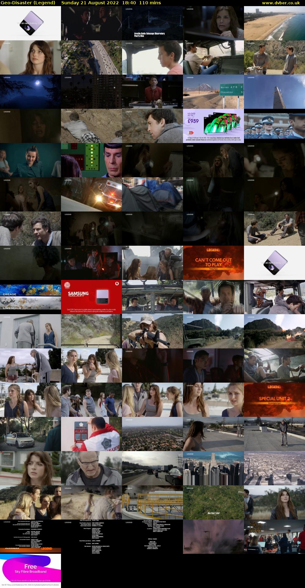 Geo-Disaster (Legend) Sunday 21 August 2022 18:40 - 20:30