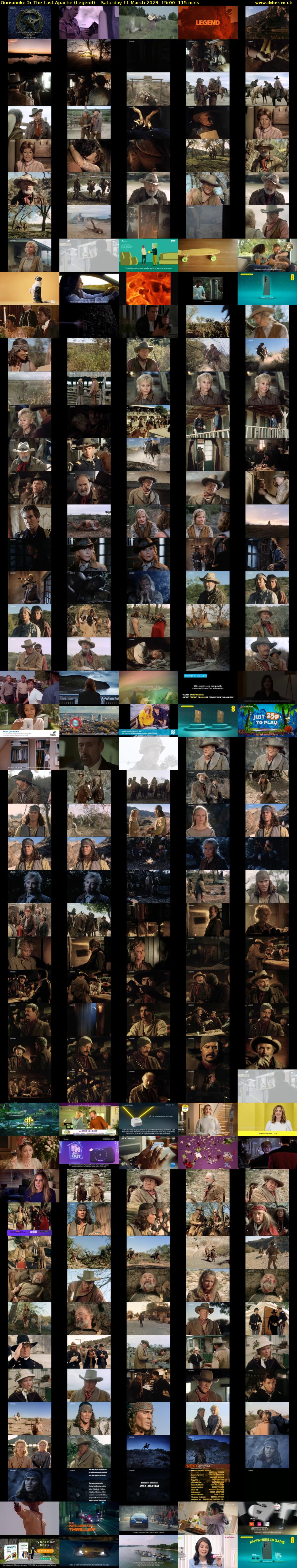 Gunsmoke 2: The Last Apache (Legend) Saturday 11 March 2023 15:00 - 16:55