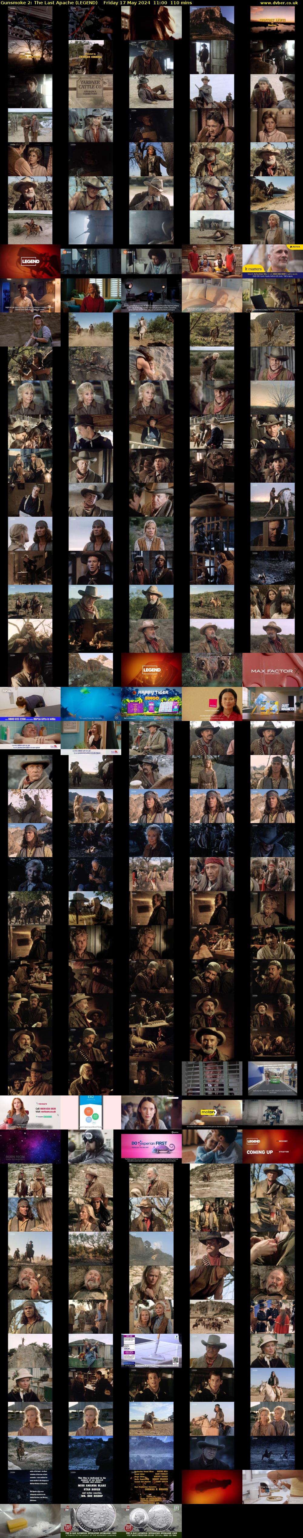 Gunsmoke 2: The Last Apache (LEGEND) Friday 17 May 2024 11:00 - 12:50