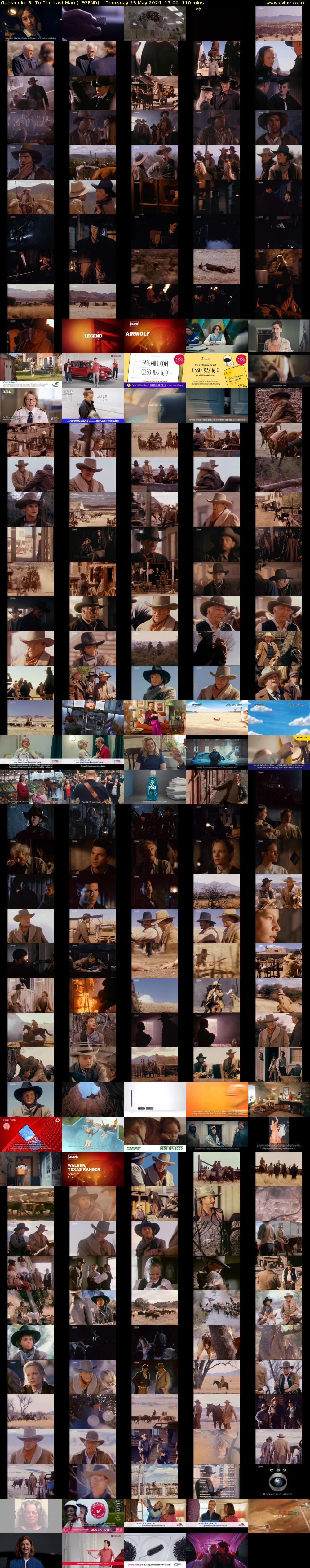 Gunsmoke 3: To The Last Man (LEGEND) Thursday 23 May 2024 15:00 - 16:50