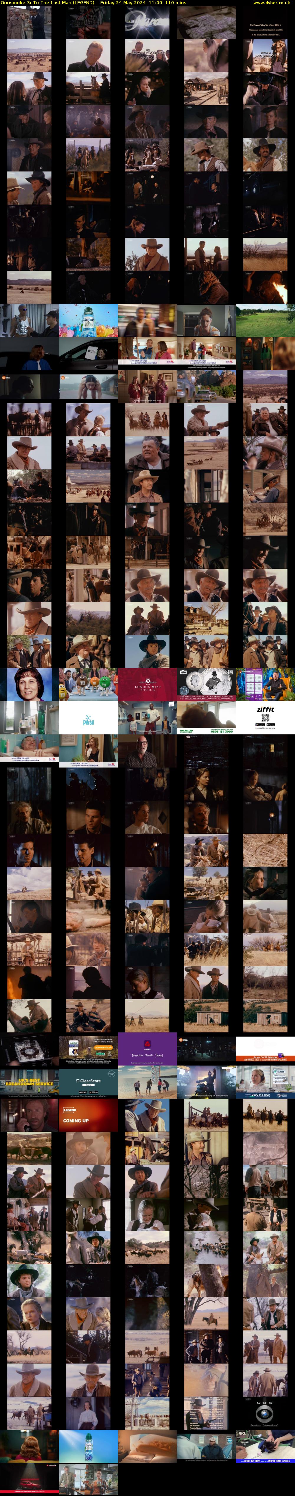 Gunsmoke 3: To The Last Man (LEGEND) Friday 24 May 2024 11:00 - 12:50