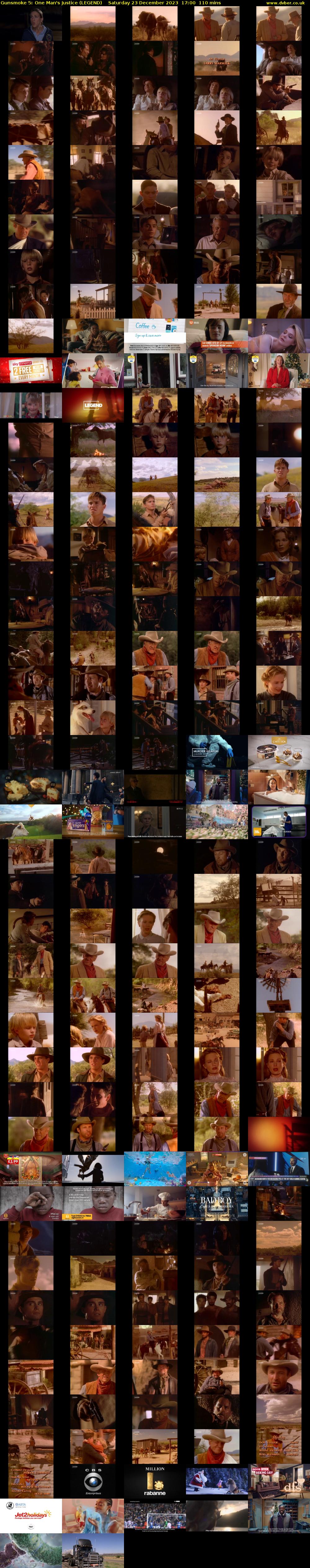 Gunsmoke 5: One Man's Justice (LEGEND) Saturday 23 December 2023 17:00 - 18:50