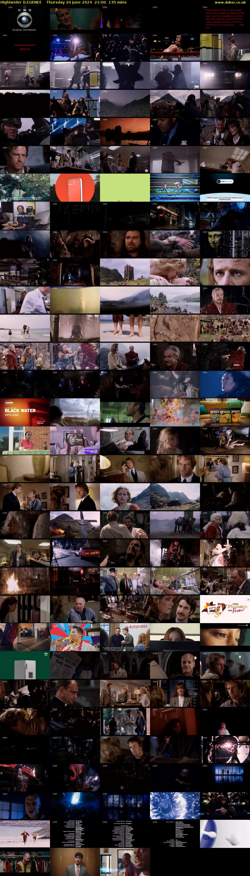 Highlander (LEGEND) Thursday 20 June 2024 21:00 - 23:15