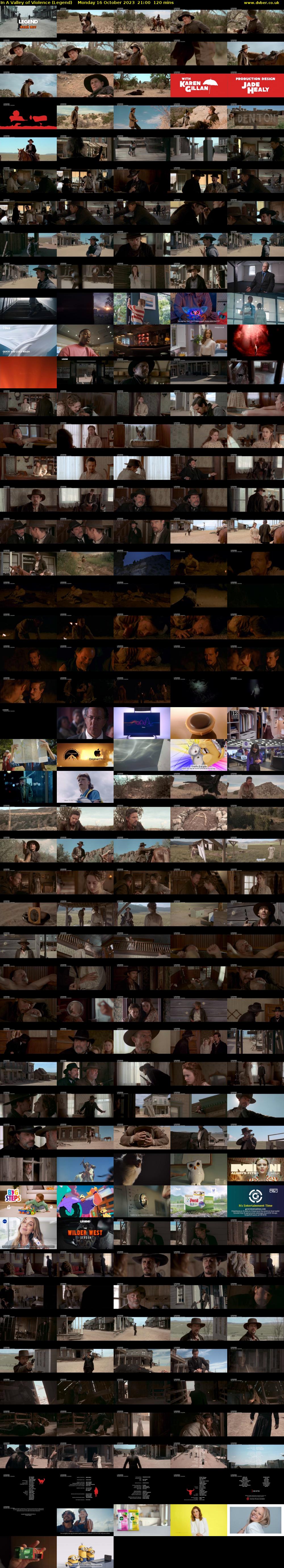 In A Valley of Violence (Legend) Monday 16 October 2023 21:00 - 23:00