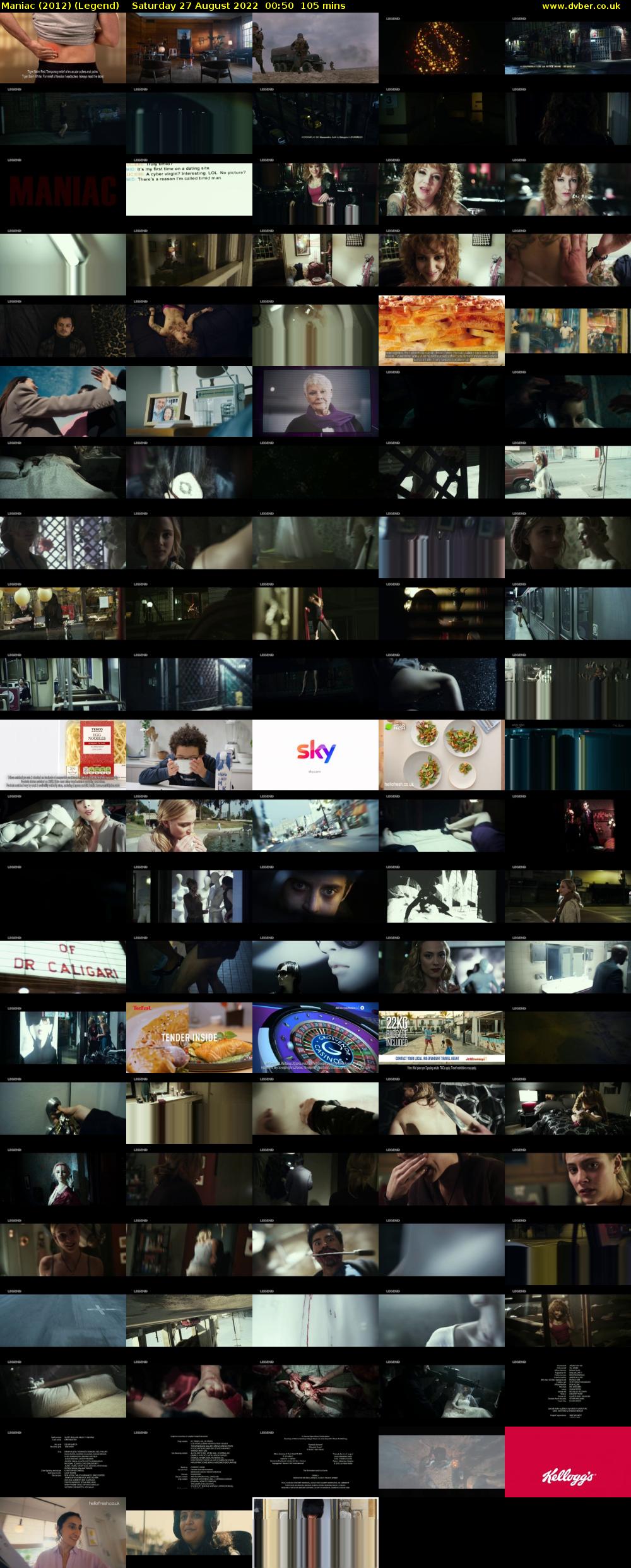 Maniac (2012) (Legend) Saturday 27 August 2022 00:50 - 02:35