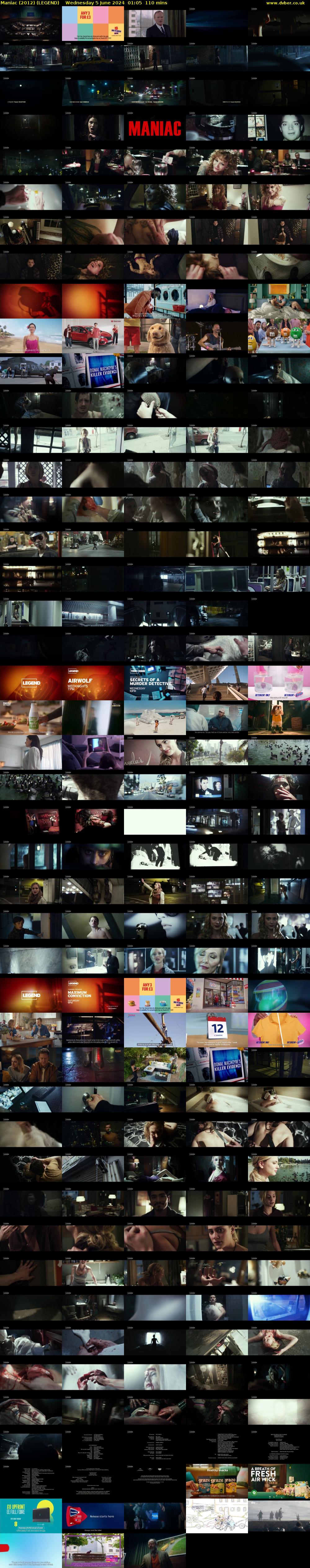 Maniac (2012) (LEGEND) Wednesday 5 June 2024 01:05 - 02:55