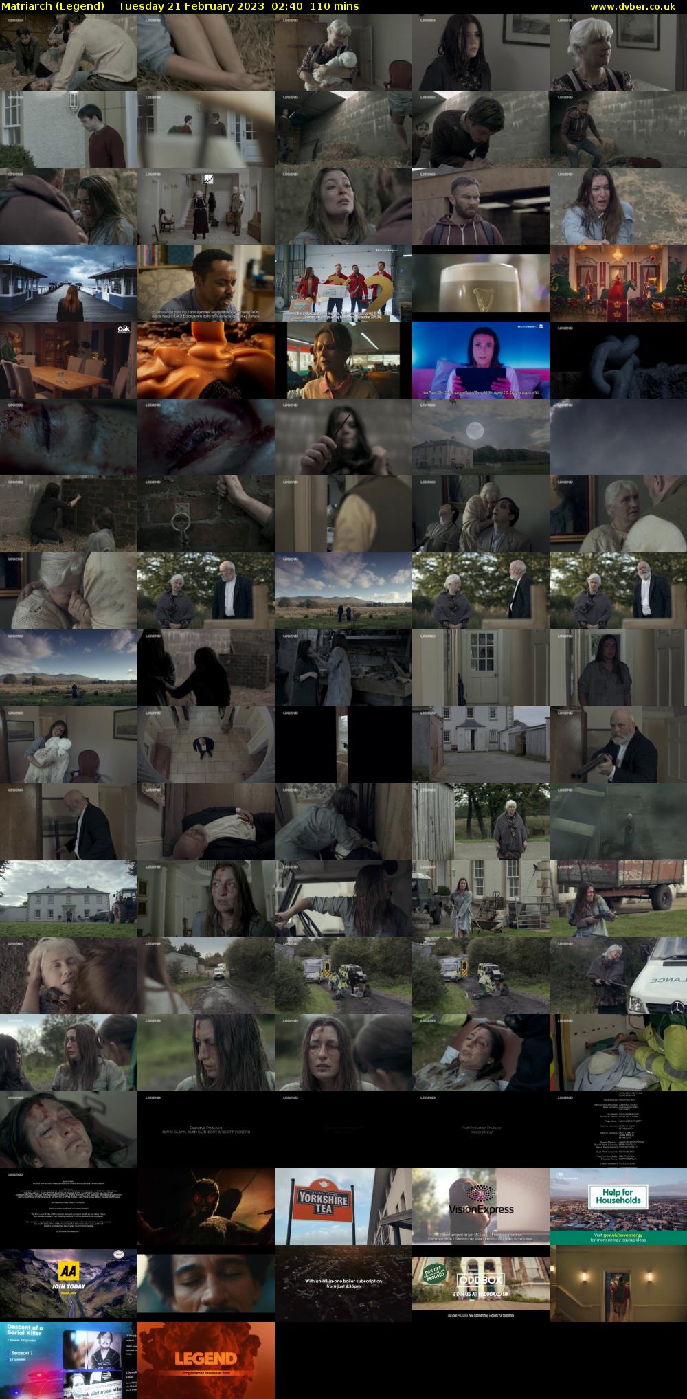 Matriarch (Legend) Tuesday 21 February 2023 02:40 - 04:30