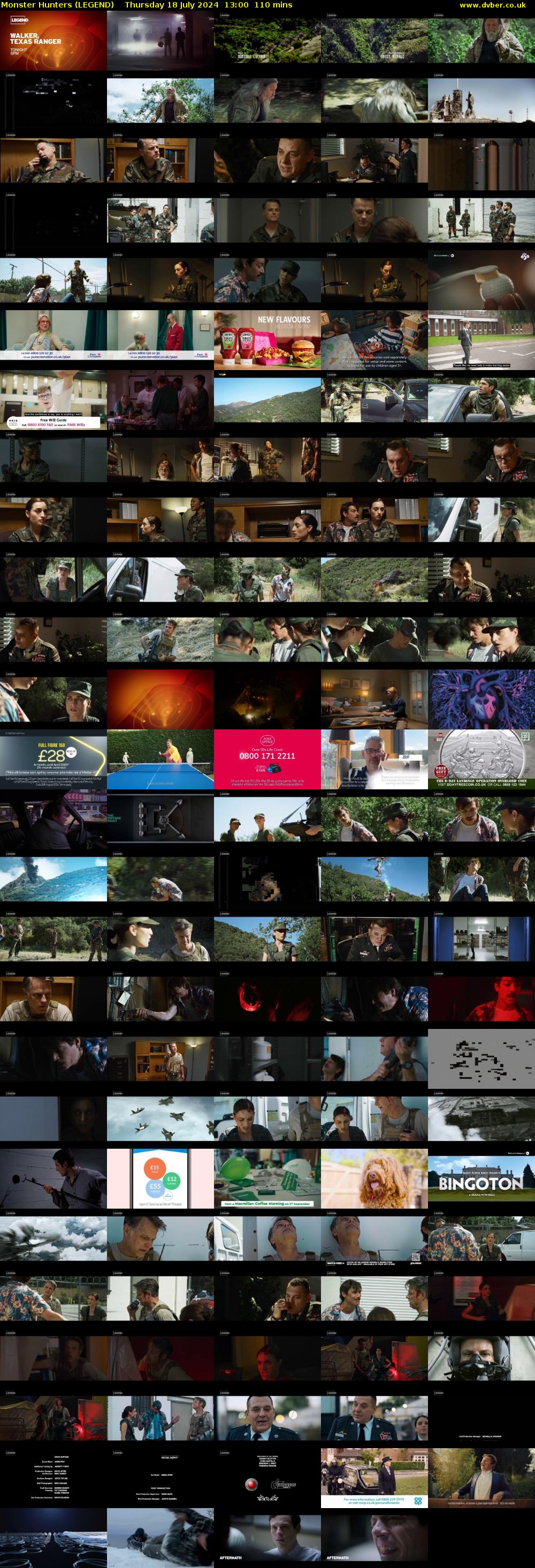 Monster Hunters (LEGEND) Thursday 18 July 2024 13:00 - 14:50