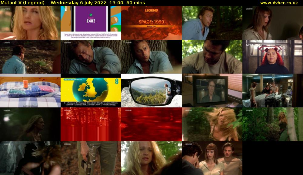 Mutant X (Legend) Wednesday 6 July 2022 15:00 - 16:00