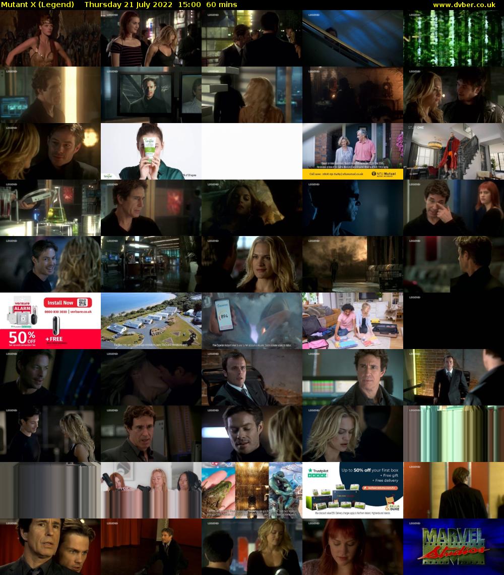 Mutant X (Legend) Thursday 21 July 2022 15:00 - 16:00