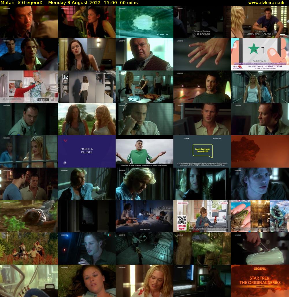 Mutant X (Legend) Monday 8 August 2022 15:00 - 16:00