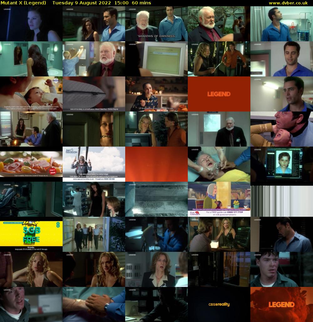 Mutant X (Legend) Tuesday 9 August 2022 15:00 - 16:00