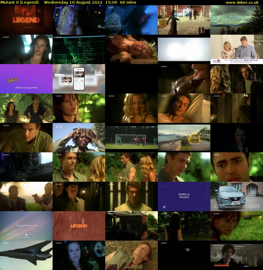 Mutant X (Legend) Wednesday 10 August 2022 15:00 - 16:00
