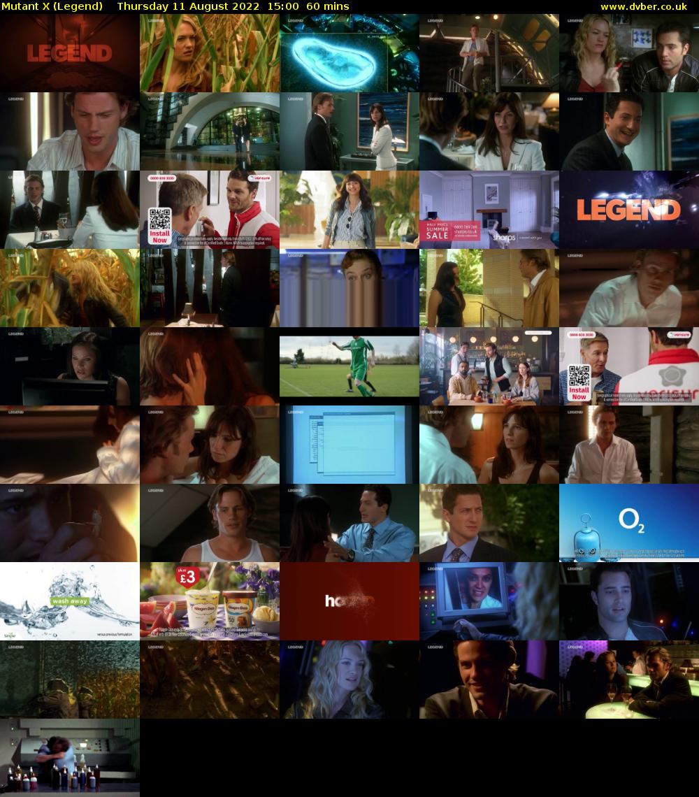 Mutant X (Legend) Thursday 11 August 2022 15:00 - 16:00