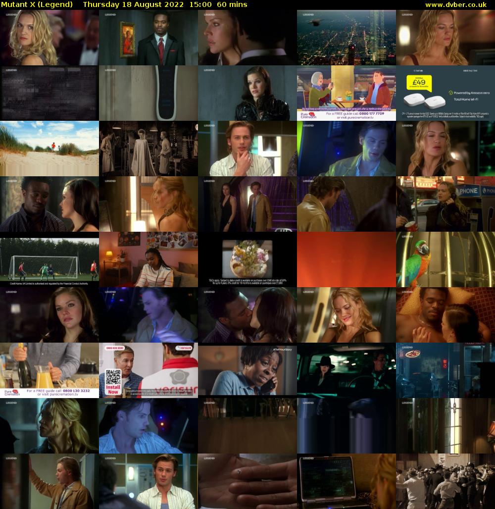 Mutant X (Legend) Thursday 18 August 2022 15:00 - 16:00