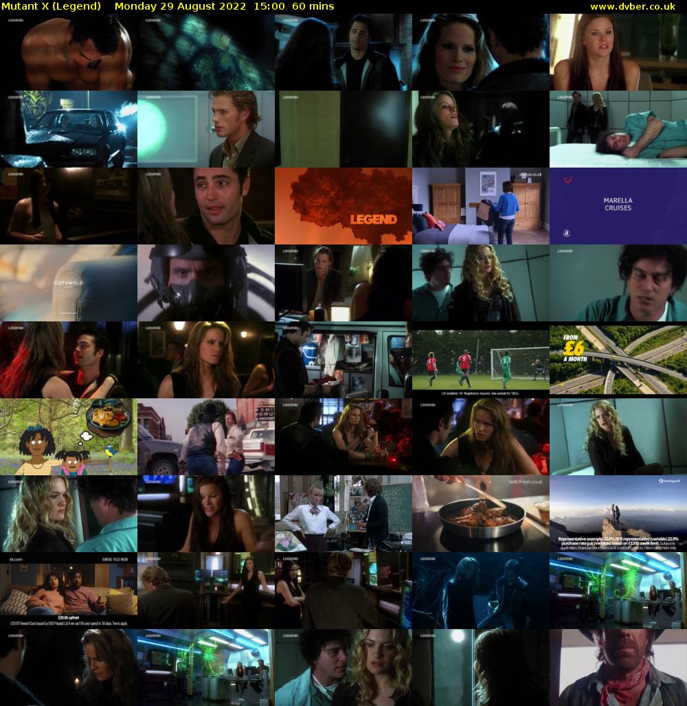Mutant X (Legend) Monday 29 August 2022 15:00 - 16:00