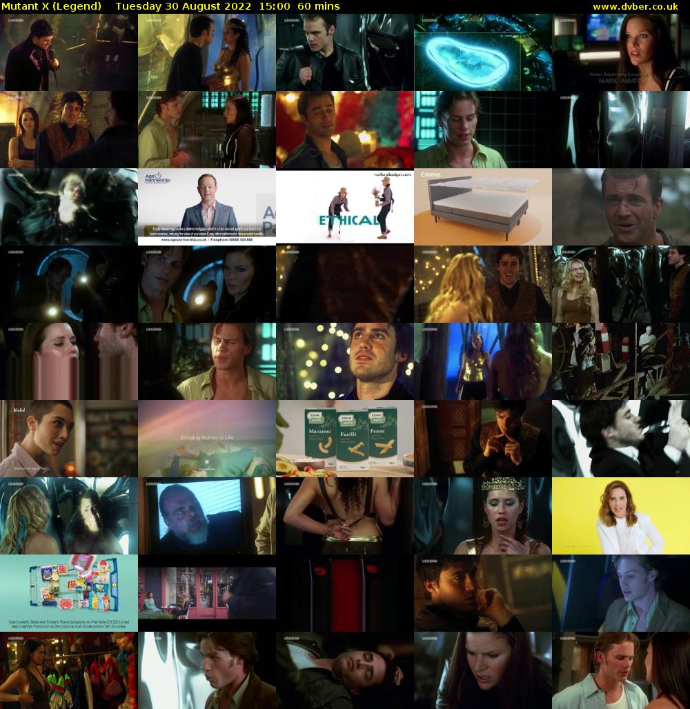 Mutant X (Legend) Tuesday 30 August 2022 15:00 - 16:00