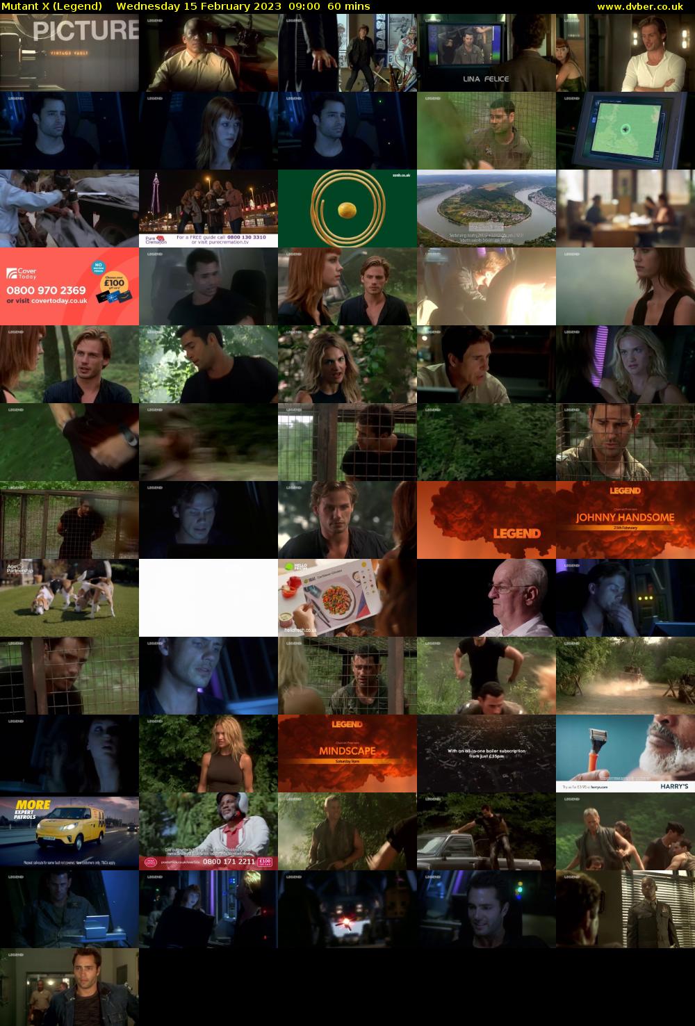 Mutant X (Legend) Wednesday 15 February 2023 09:00 - 10:00