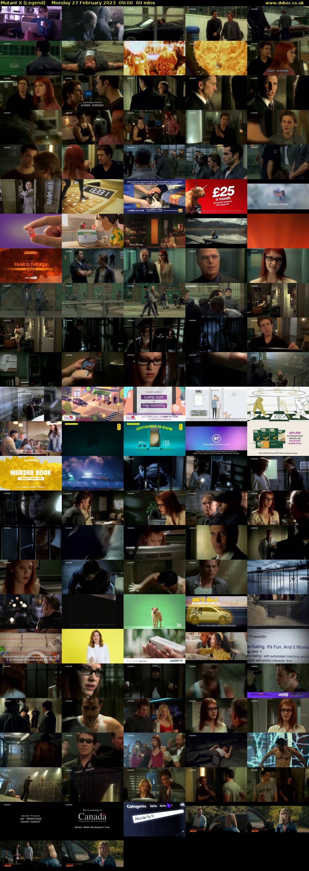 Mutant X (Legend) Monday 27 February 2023 09:00 - 10:00