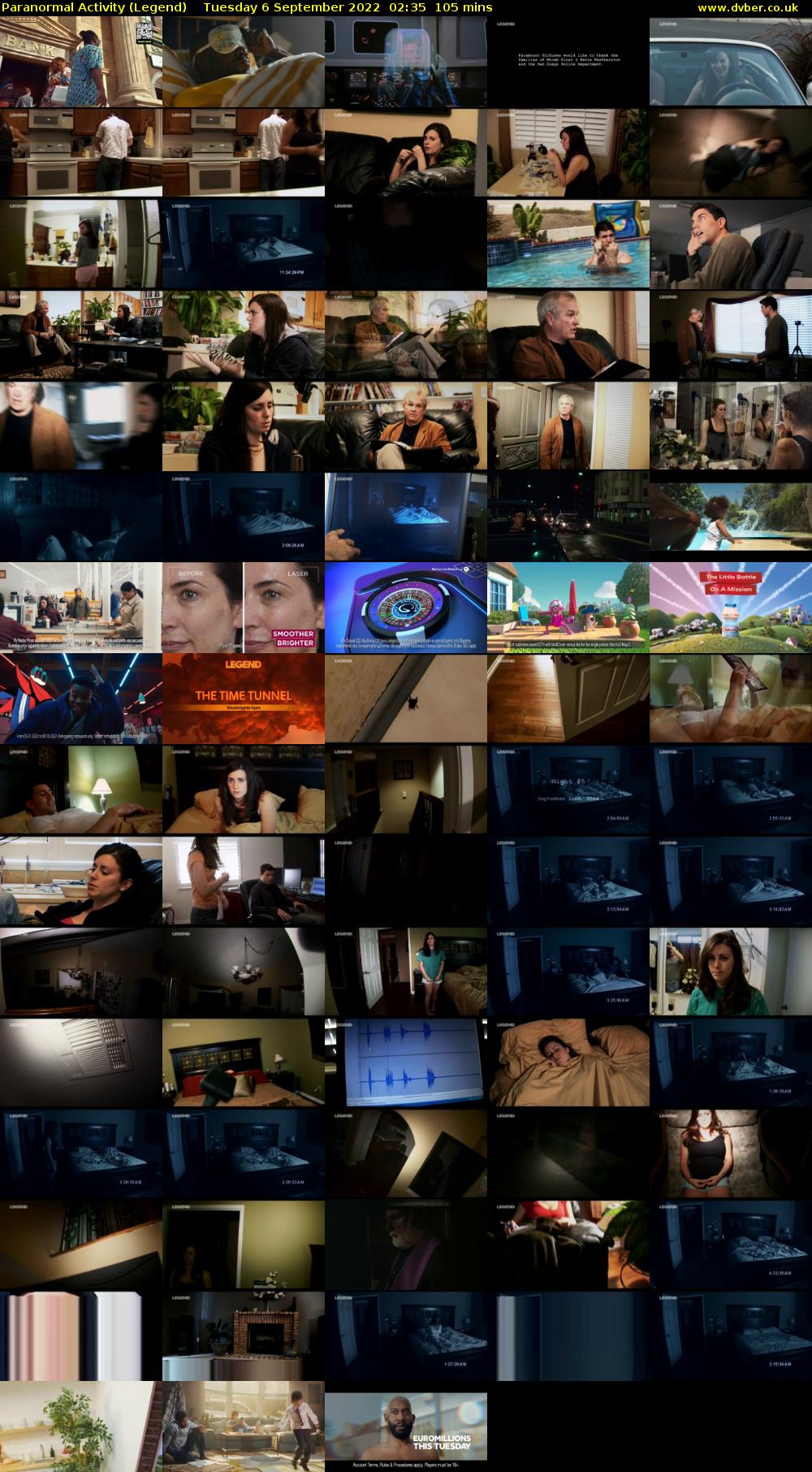 Paranormal Activity (Legend) Tuesday 6 September 2022 02:35 - 04:20