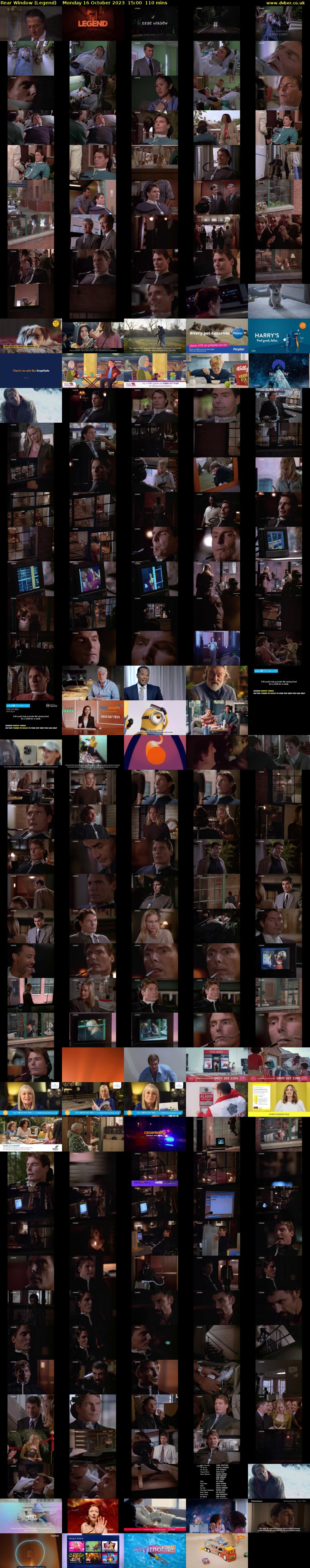 Rear Window (Legend) Monday 16 October 2023 15:00 - 16:50